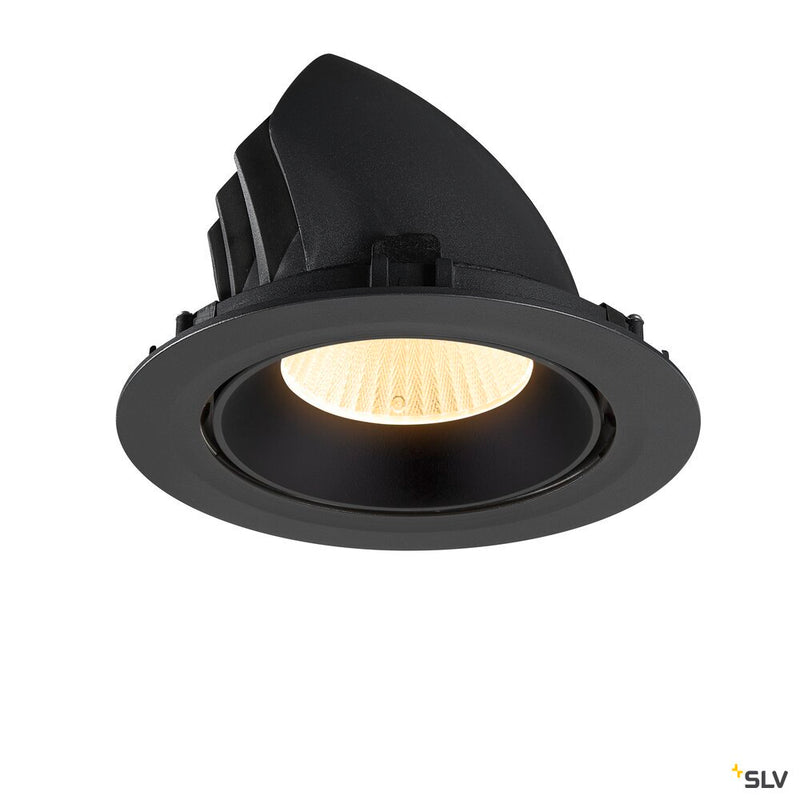 SLV 1009885 NUMINOS® GIMBLE XL, Recessed ceiling light, 3000 K, 40°, black