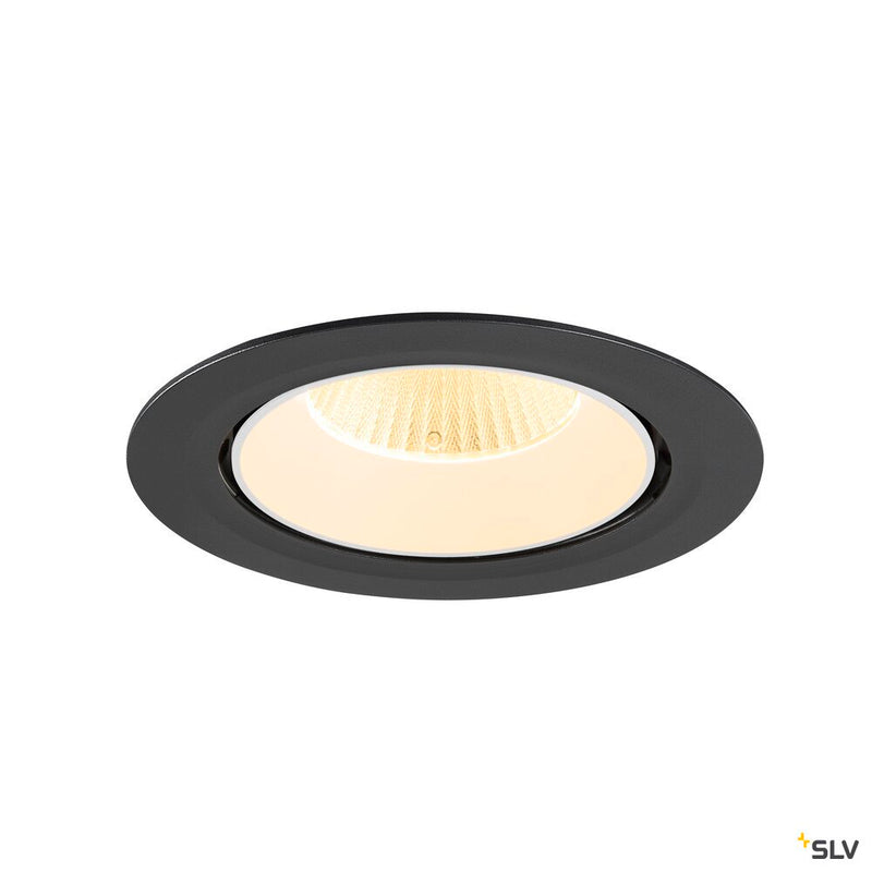 SLV 1009886 NUMINOS® GIMBLE XL, Recessed ceiling light, 3000 K, 40°, black / white