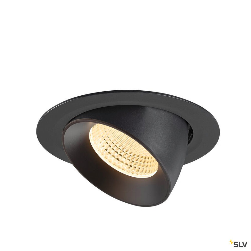 SLV 1009888 NUMINOS® GIMBLE XL, Recessed ceiling light, 3000 K, 55°, black