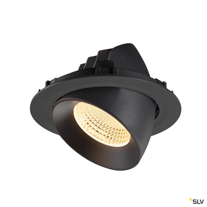 SLV 1009888 NUMINOS® GIMBLE XL, Recessed ceiling light, 3000 K, 55°, black
