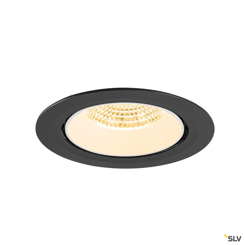 SLV 1009889 NUMINOS® GIMBLE XL, Recessed ceiling light, 3000 K, 55°, black / white