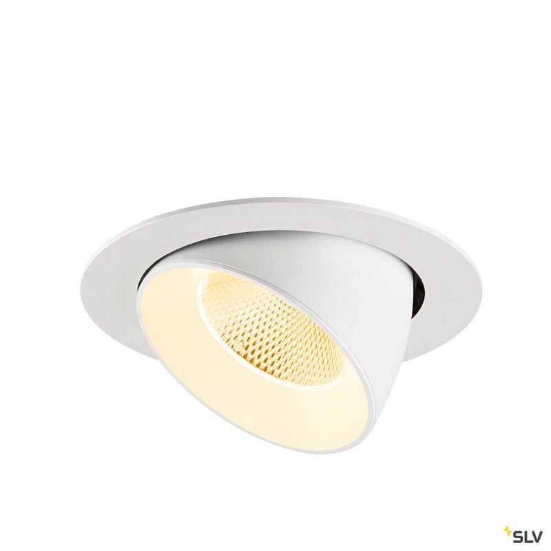 SLV 1009892 NUMINOS® GIMBLE XL, Recessed ceiling light, 3000 K, 20°, white