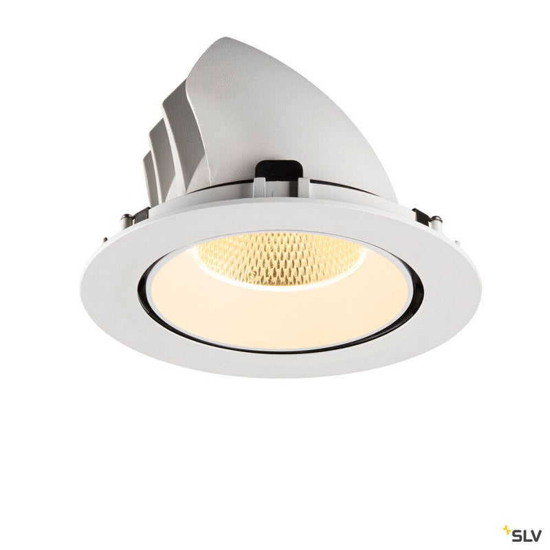 SLV 1009892 NUMINOS® GIMBLE XL, Recessed ceiling light, 3000 K, 20°, white