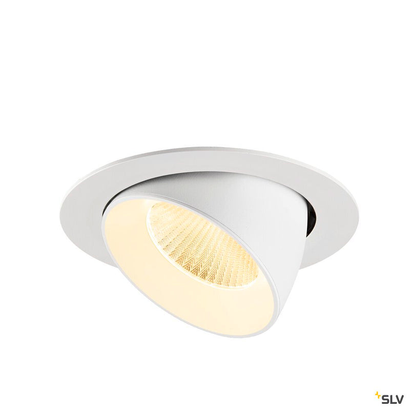 SLV 1009895 NUMINOS® GIMBLE XL, Recessed ceiling light, 3000 K, 40°, white