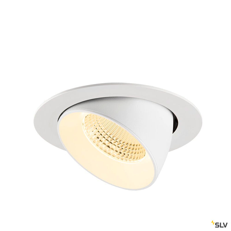 SLV 1009898 NUMINOS® GIMBLE XL, Recessed ceiling light, 3000 K, 55°, white