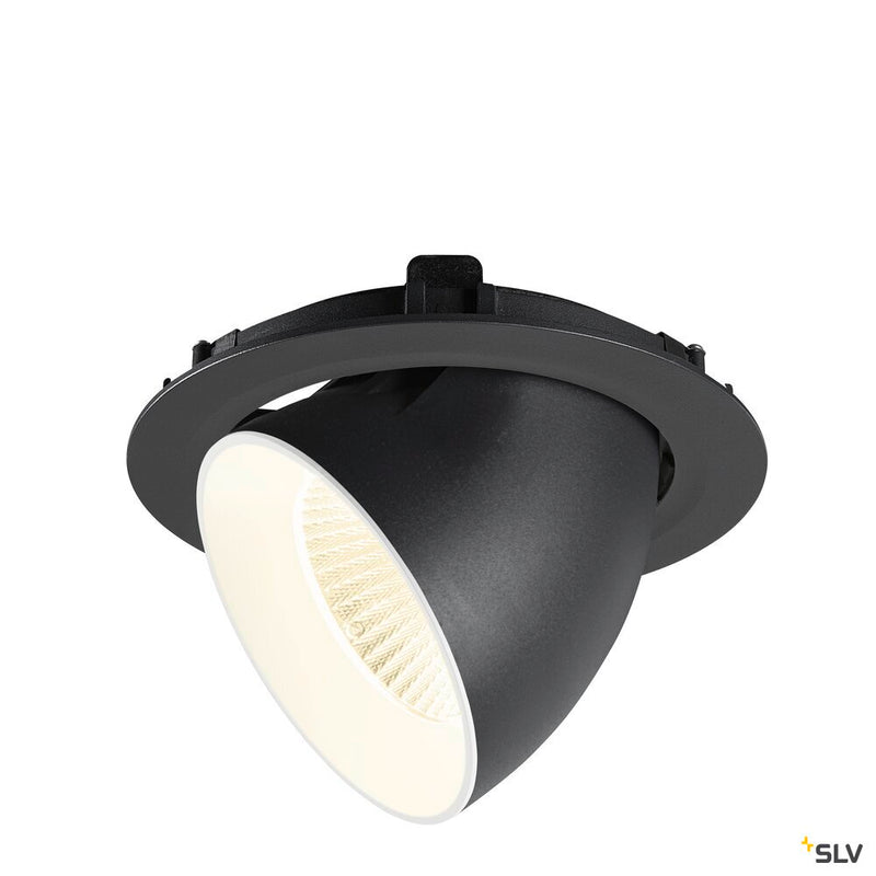 SLV 1009901 NUMINOS® GIMBLE XL, Recessed ceiling light, 4000 K, 20°, black / white