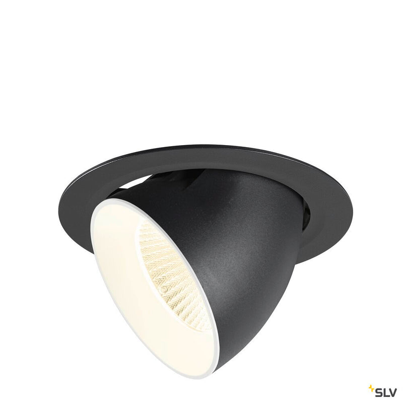 SLV 1009904 NUMINOS® GIMBLE XL, Recessed ceiling light, 4000 K, 40°, black / white