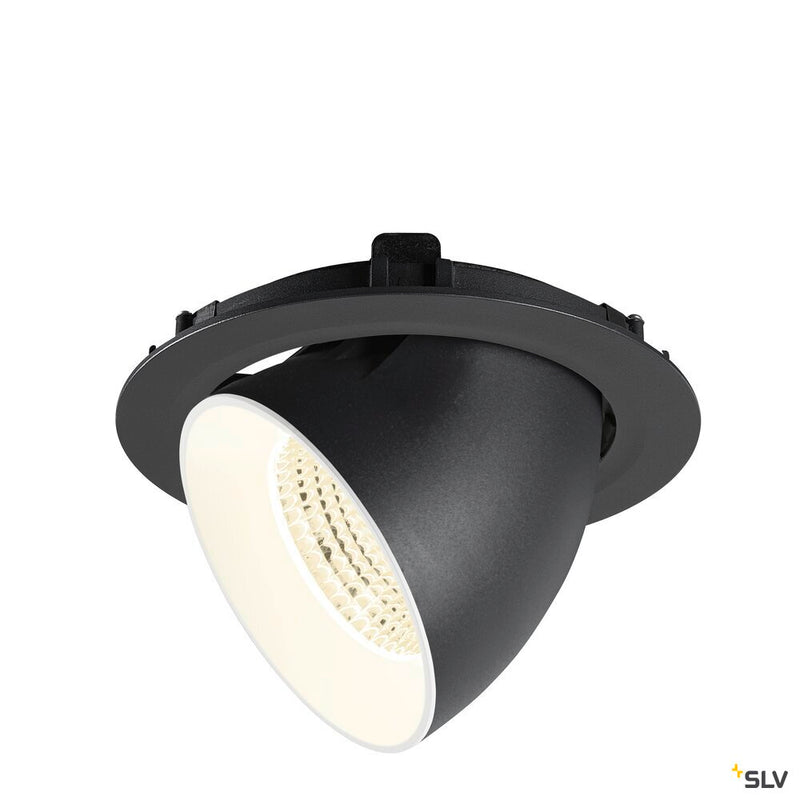 SLV 1009907 NUMINOS® GIMBLE XL, Recessed ceiling light, 4000 K, 55°, black / white