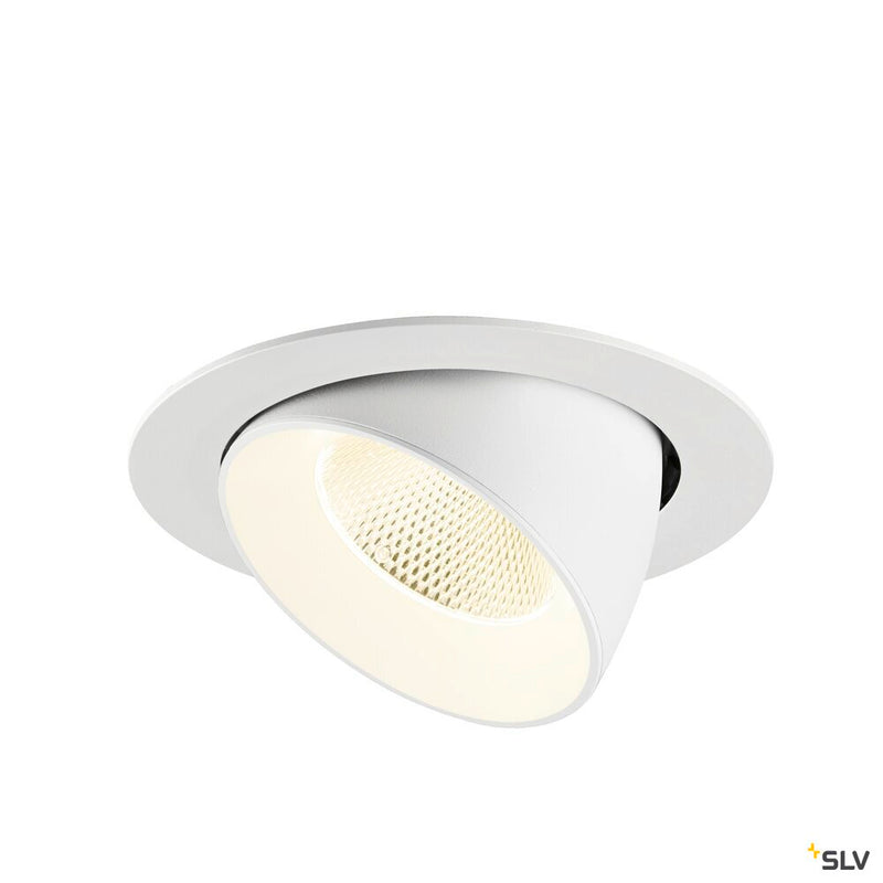 SLV 1009910 NUMINOS® GIMBLE XL, Recessed ceiling light, 4000 K, 20°, white