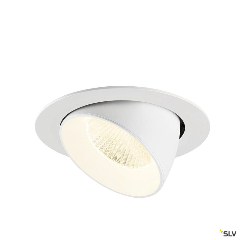 SLV 1009913 NUMINOS® GIMBLE XL, Recessed ceiling light, 4000 K, 40°, white