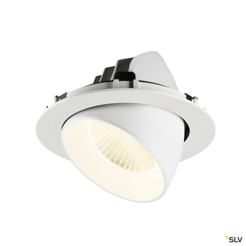 SLV 1009913 NUMINOS® GIMBLE XL, Recessed ceiling light, 4000 K, 40°, white