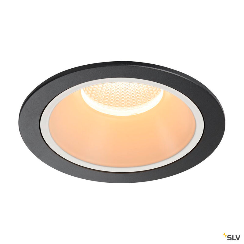 SLV 1009925 NUMINOS® XL, Recessed ceiling light, 2700 K, 55°, IP20, round, black / white