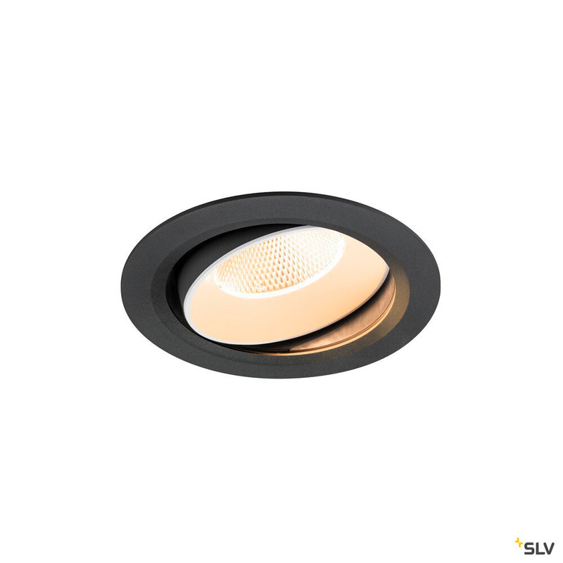 SLV 1009973 NUMINOS® MOVE XL, Recessed ceiling light, 2700 K, 20°, IP20, round, black / white