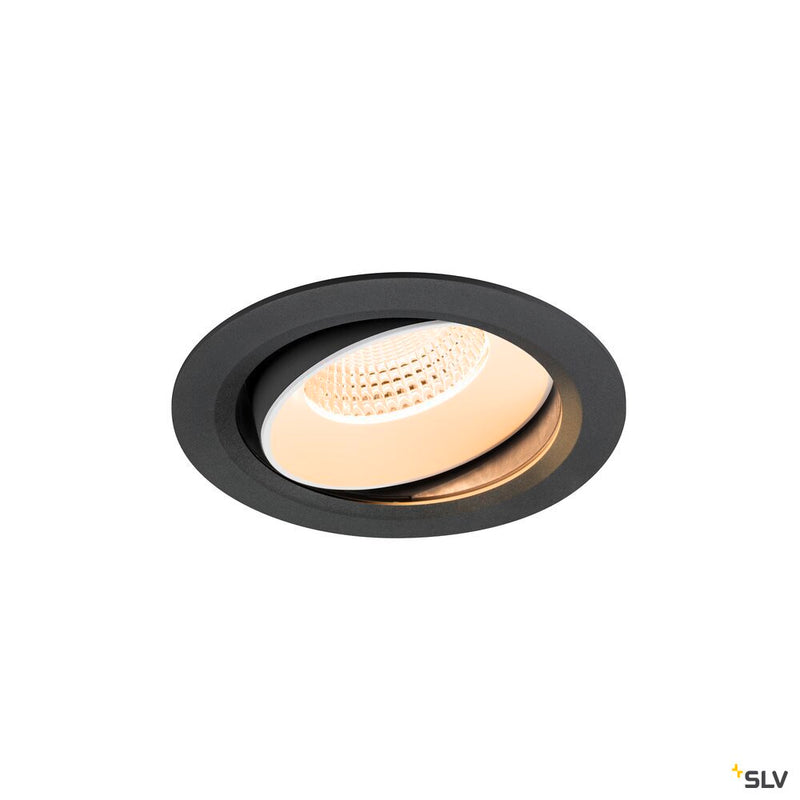 SLV 1009979 NUMINOS® MOVE XL, Recessed ceiling light, 2700 K, 55°, IP20, round, black / white