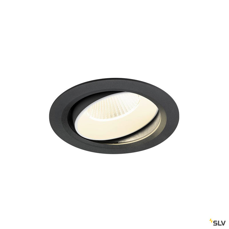 SLV 1010012 NUMINOS® MOVE XL, Recessed ceiling light, 4000 K, 40°, IP20, round, black / white