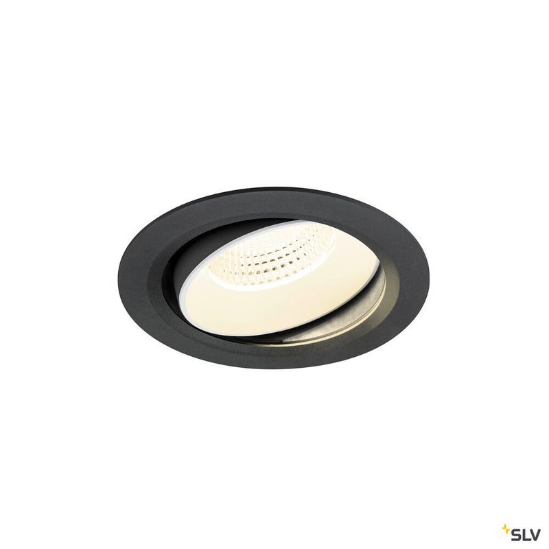 SLV 1010015 NUMINOS® MOVE XL, Recessed ceiling light, 4000 K, 55°, IP20, round, black / white