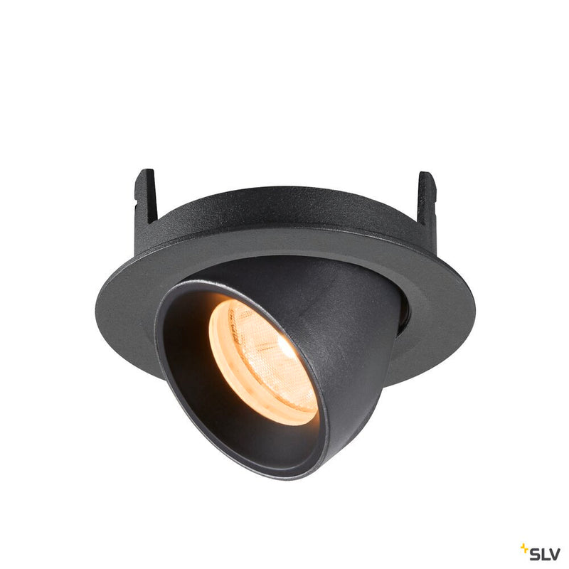 SLV 1010026 NUMINOS® GIMBLE XS, Recessed ceiling light, 2700 K, 20°, IP20, round, black