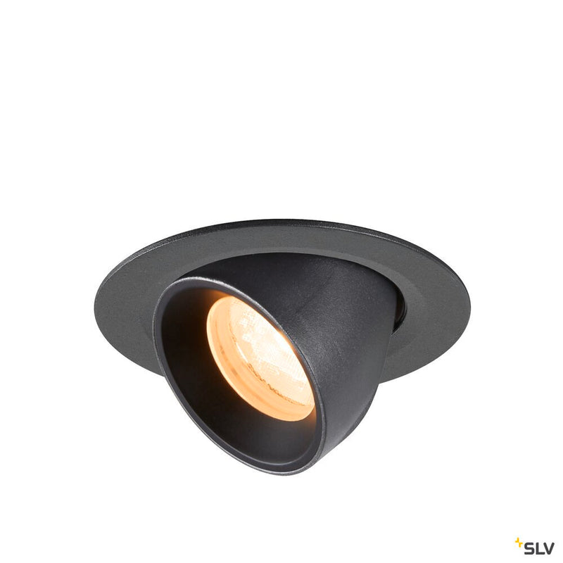 SLV 1010029 NUMINOS® GIMBLE XS, Recessed ceiling light, 2700 K, 40°, IP20, round, black