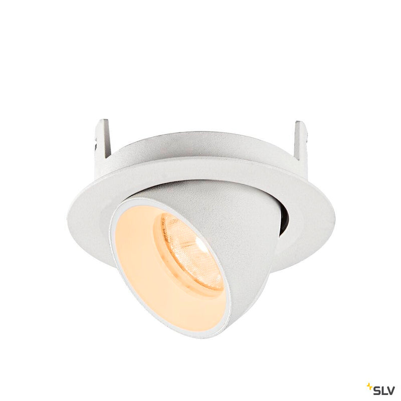 SLV 1010036 NUMINOS® GIMBLE XS, Recessed ceiling light, 2700 K, 20°, IP20, round, white