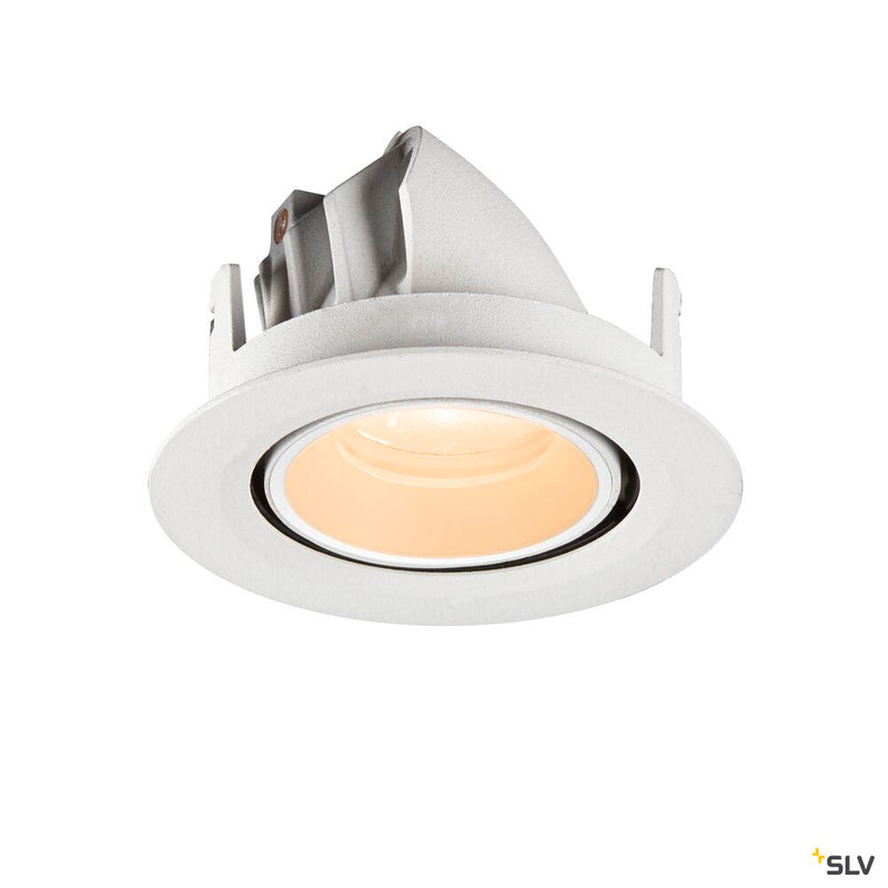 SLV 1010036 NUMINOS® GIMBLE XS, Recessed ceiling light, 2700 K, 20°, IP20, round, white