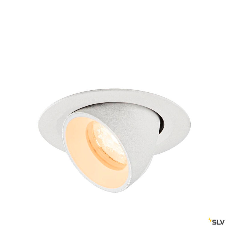 SLV 1010039 NUMINOS® GIMBLE XS, Recessed ceiling light, 2700 K, 40°, IP20, round, white