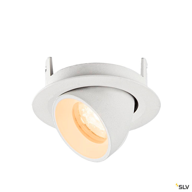 SLV 1010039 NUMINOS® GIMBLE XS, Recessed ceiling light, 2700 K, 40°, IP20, round, white
