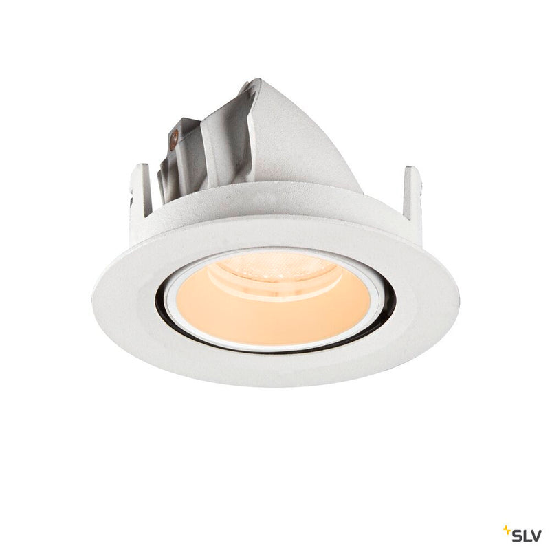 SLV 1010039 NUMINOS® GIMBLE XS, Recessed ceiling light, 2700 K, 40°, IP20, round, white