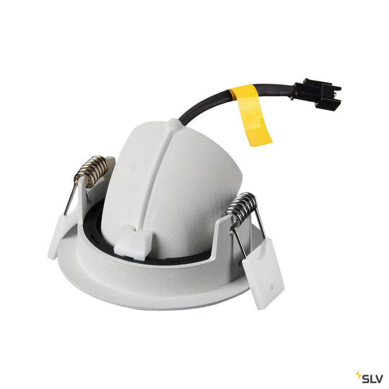 SLV 1010042 NUMINOS® GIMBLE XS, Recessed ceiling light, 2700 K, 55°, IP20, round, white