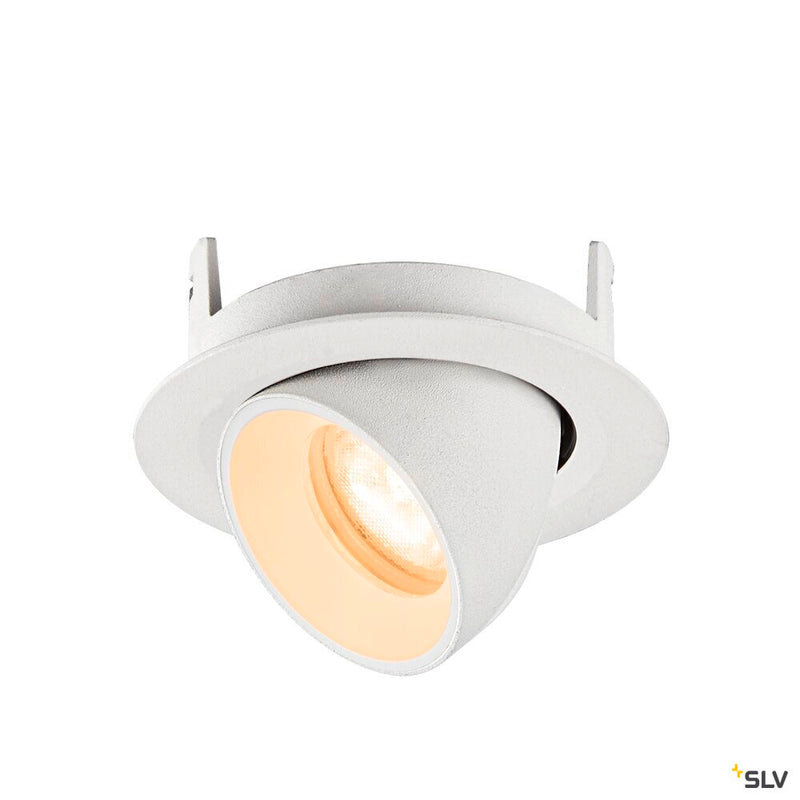 SLV 1010042 NUMINOS® GIMBLE XS, Recessed ceiling light, 2700 K, 55°, IP20, round, white