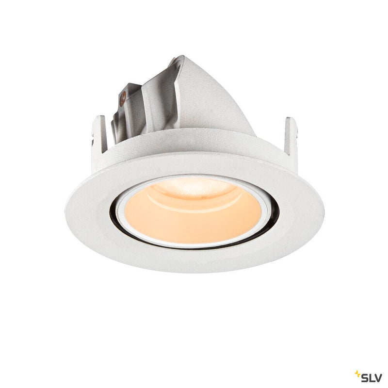 SLV 1010042 NUMINOS® GIMBLE XS, Recessed ceiling light, 2700 K, 55°, IP20, round, white