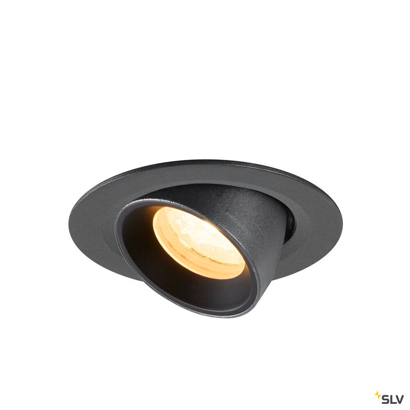 SLV 1010047 NUMINOS® GIMBLE XS, Recessed ceiling light, 3000 K, 40°, IP20, round, black