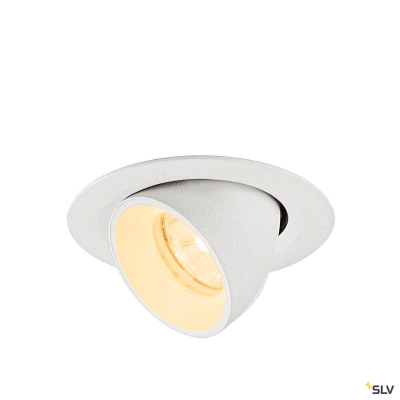 SLV 1010054 NUMINOS® GIMBLE XS, Recessed ceiling light, 3000 K, 20°, IP20, round, white