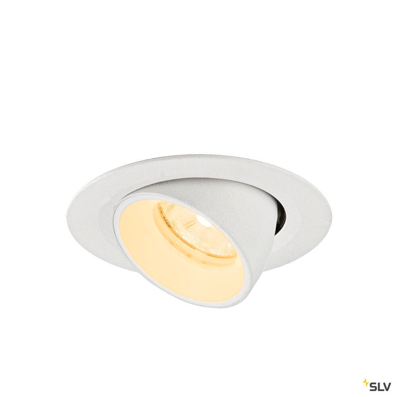 SLV 1010054 NUMINOS® GIMBLE XS, Recessed ceiling light, 3000 K, 20°, IP20, round, white