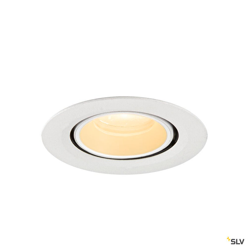 SLV 1010054 NUMINOS® GIMBLE XS, Recessed ceiling light, 3000 K, 20°, IP20, round, white