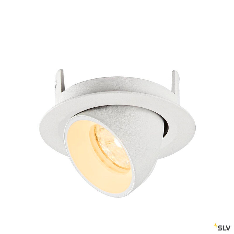 SLV 1010054 NUMINOS® GIMBLE XS, Recessed ceiling light, 3000 K, 20°, IP20, round, white