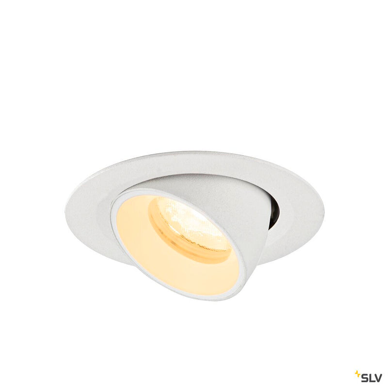 SLV 1010057 NUMINOS® GIMBLE XS, Recessed ceiling light, 3000 K, 40°, IP20, round, white