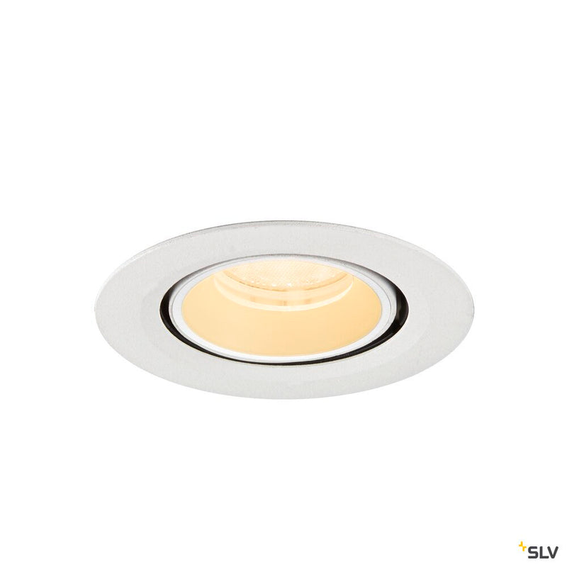 SLV 1010057 NUMINOS® GIMBLE XS, Recessed ceiling light, 3000 K, 40°, IP20, round, white