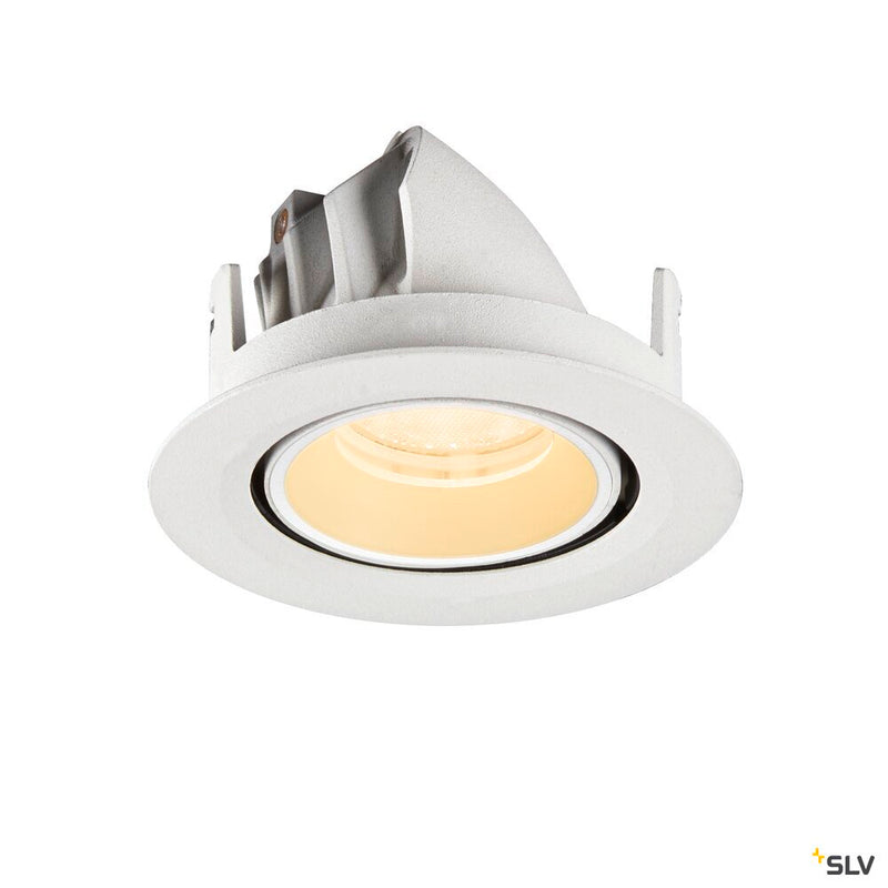 SLV 1010057 NUMINOS® GIMBLE XS, Recessed ceiling light, 3000 K, 40°, IP20, round, white