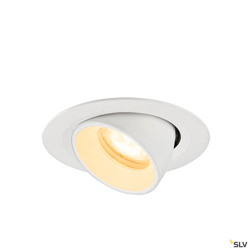 SLV 1010060 NUMINOS® GIMBLE XS, Recessed ceiling light, 3000 K, 55°, IP20, round, white