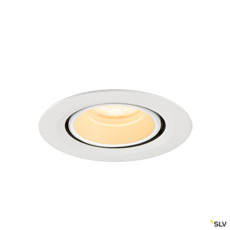 SLV 1010060 NUMINOS® GIMBLE XS, Recessed ceiling light, 3000 K, 55°, IP20, round, white