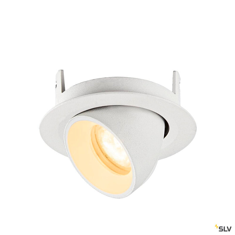 SLV 1010060 NUMINOS® GIMBLE XS, Recessed ceiling light, 3000 K, 55°, IP20, round, white