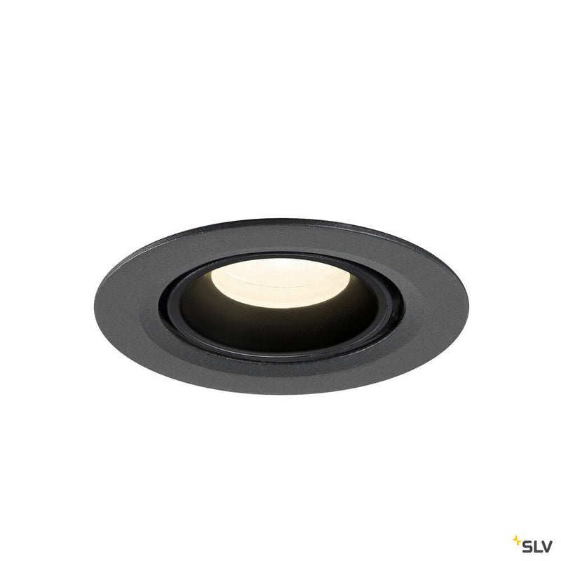 SLV 1010062 NUMINOS® GIMBLE XS, Recessed ceiling light, 4000 K, 20°, IP20, round, black