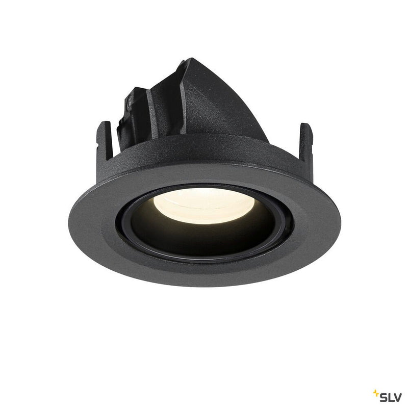 SLV 1010062 NUMINOS® GIMBLE XS, Recessed ceiling light, 4000 K, 20°, IP20, round, black