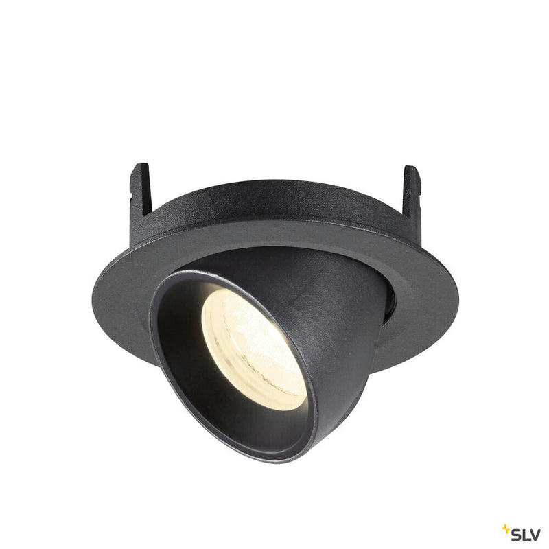 SLV 1010065 NUMINOS® GIMBLE XS, Recessed ceiling light, 4000 K, 40°, IP20, round, black