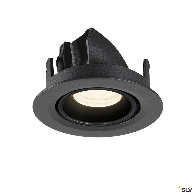 SLV 1010065 NUMINOS® GIMBLE XS, Recessed ceiling light, 4000 K, 40°, IP20, round, black