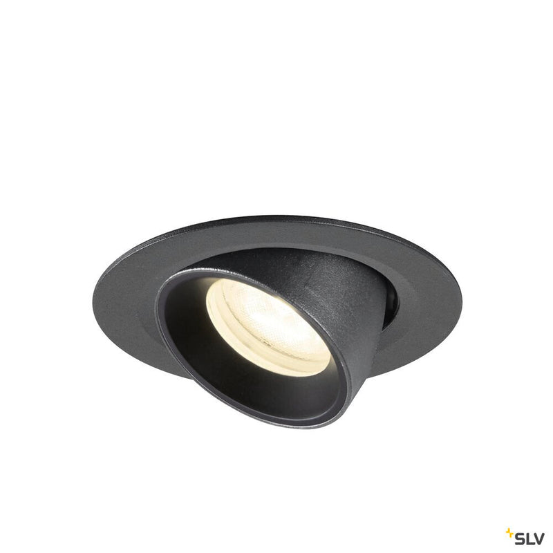 SLV 1010068 NUMINOS® GIMBLE XS, Recessed ceiling light, 4000 K, 55°, IP20, round, black