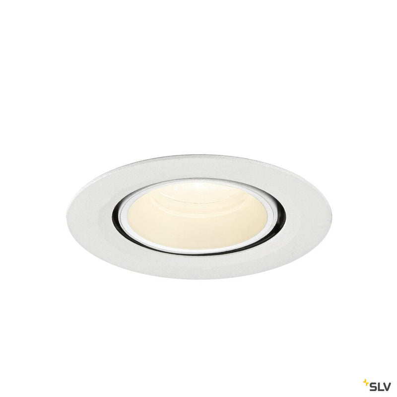 SLV 1010072 NUMINOS® GIMBLE XS, Recessed ceiling light, 4000 K, 20°, IP20, round, white