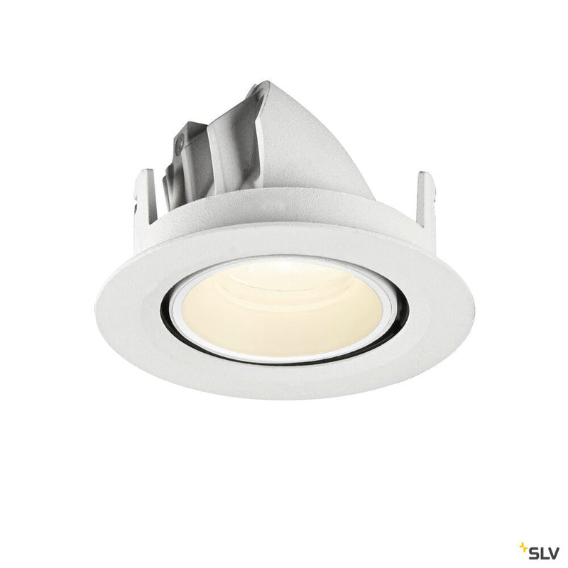 SLV 1010072 NUMINOS® GIMBLE XS, Recessed ceiling light, 4000 K, 20°, IP20, round, white
