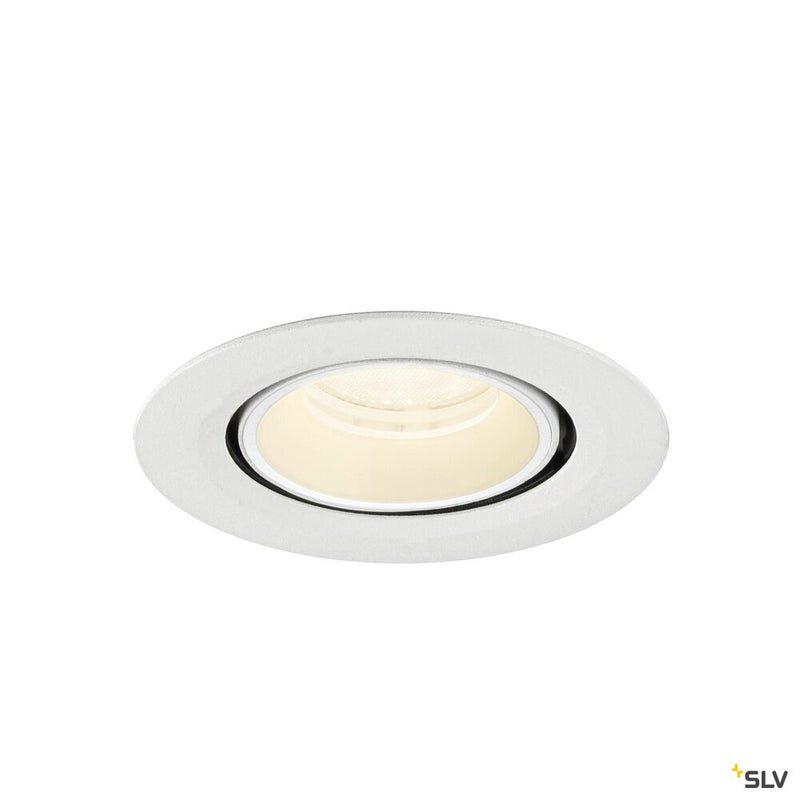 SLV 1010075 NUMINOS® GIMBLE XS, Recessed ceiling light, 4000 K, 40°, IP20, round, white