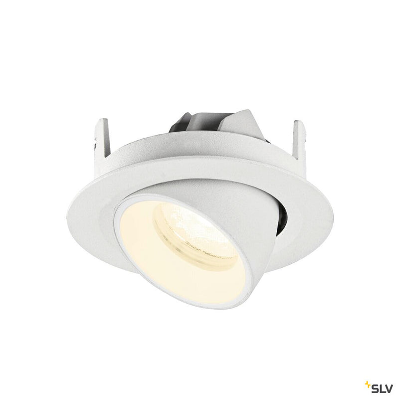 SLV 1010075 NUMINOS® GIMBLE XS, Recessed ceiling light, 4000 K, 40°, IP20, round, white